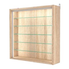 Витрина настенная №1-5Г-П, Дуб Сонома