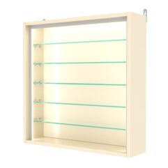 Витрина настенная №1-5Г-П, Крем Вайс