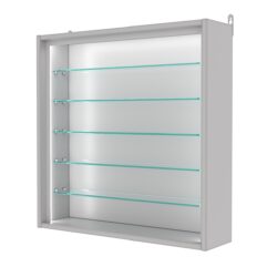 Витрина настенная №1-5Г-П, Серый