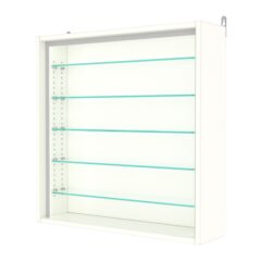 Витрина настенная с регулировочными полками №1-5Г-РЕГ-П, Белый