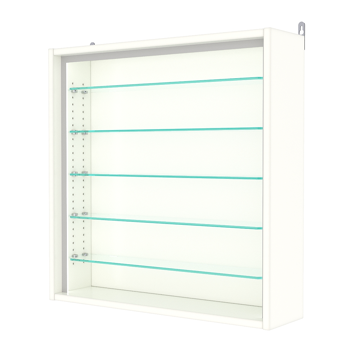 Витрина настенная с регулировочными полками №1-5Г-РЕГ-П, Белый