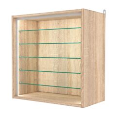 Витрина настенная №1-5ГГ-П, Дуб Сонома
