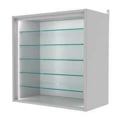 Витрина настенная №1-5ГГ-П, Серый