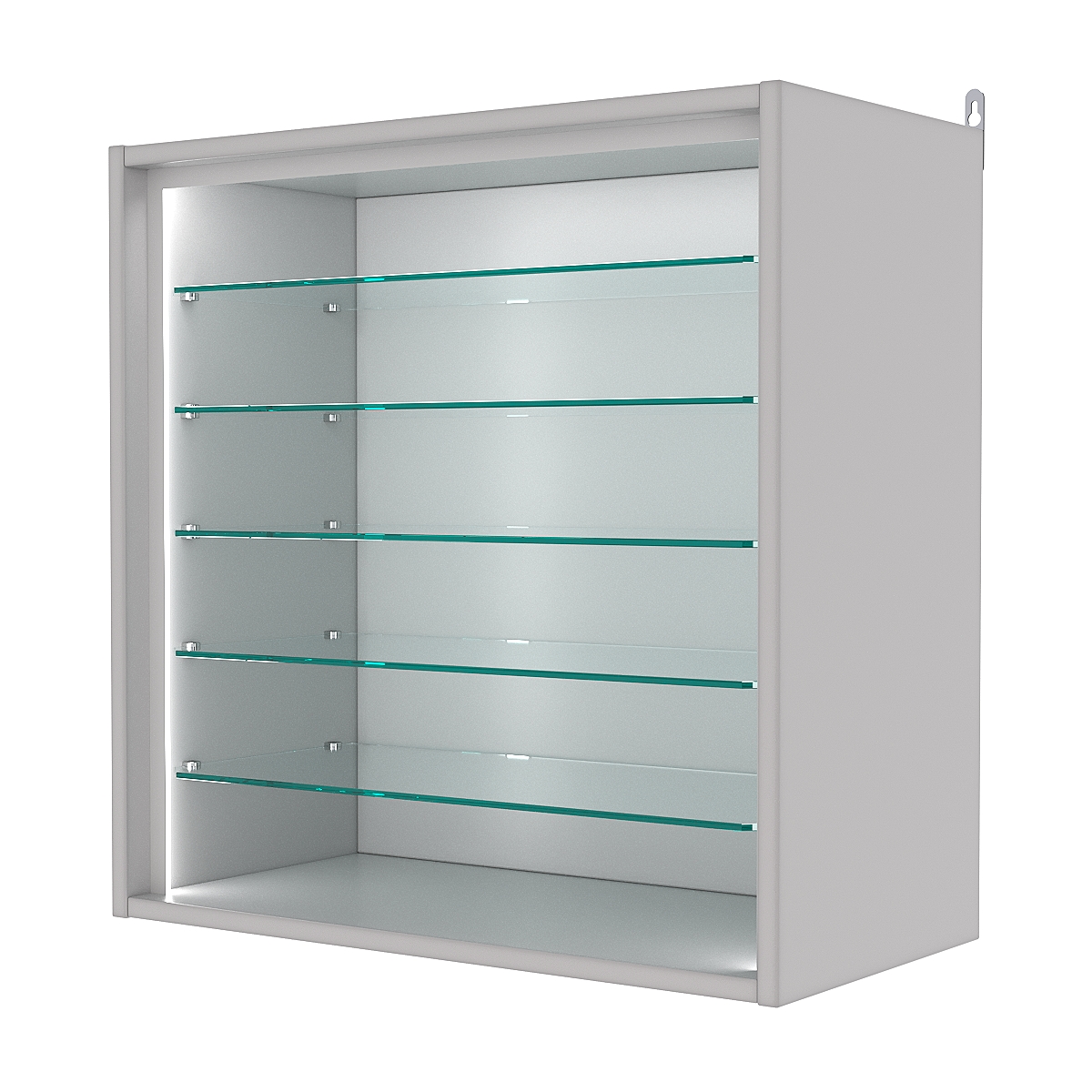 Витрина настенная №1-5ГГ-П, Серый