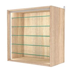 Витрина настенная с регулировочными полками №1-5ГГ-РЕГ-П, Дуб Сонома
