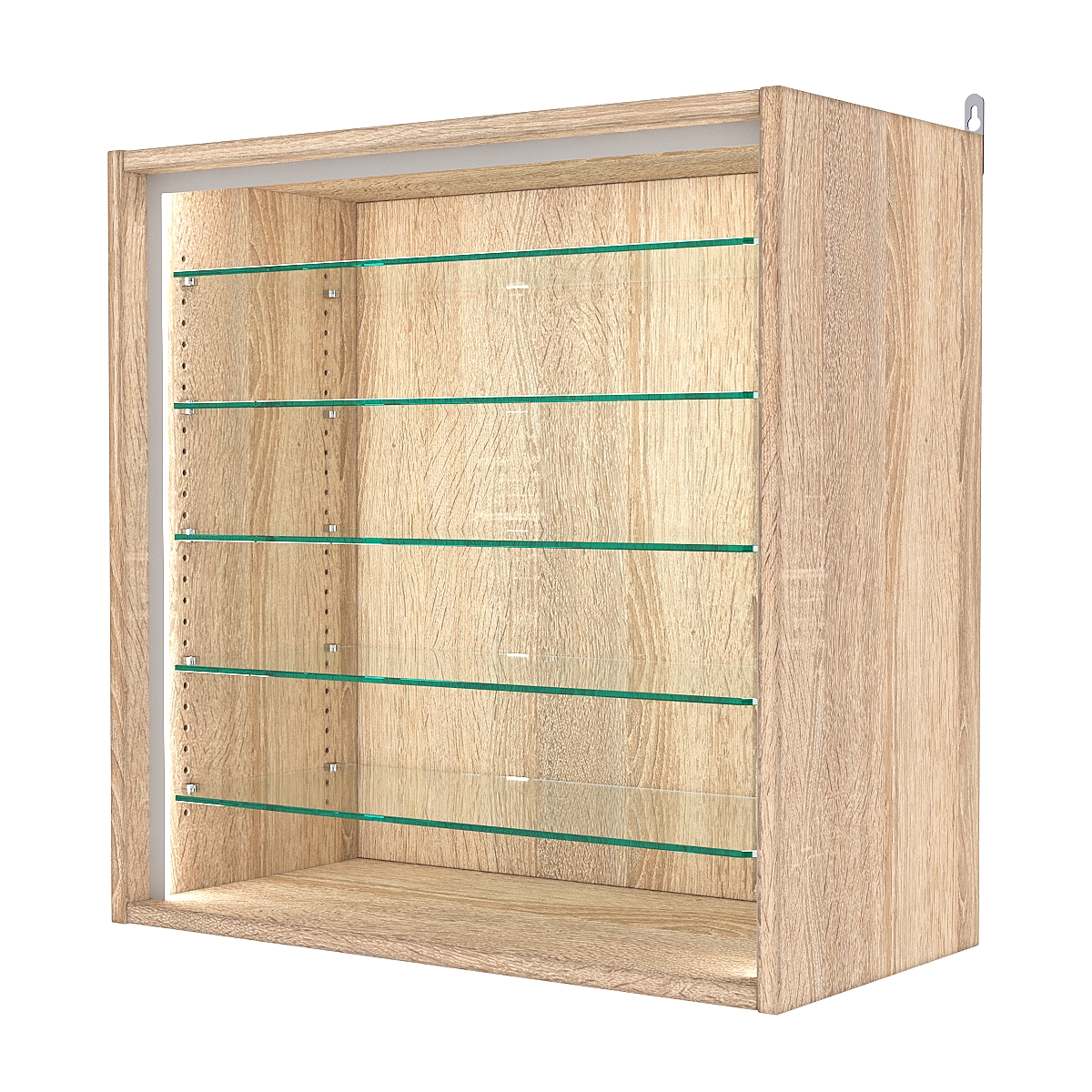 Витрина настенная с регулировочными полками №1-5ГГ-РЕГ-П, Дуб Сонома