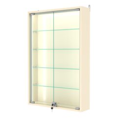 Витрина настенная №2-1А-П, Крем Вайс