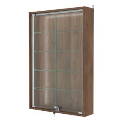 Витрина настенная №2-1А-П, Орех