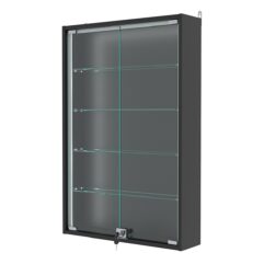 Витрина настенная №2-1А-П, Черный