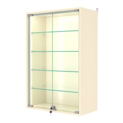 Витрина настенная №2-1АГ-П, Крем Вайс