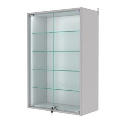 Витрина настенная с регулировочными полками №2-1АГ-РЕГ-П, Серый