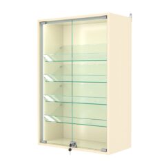 Витрина настенная №2-1АКГ-П, Крем Вайс