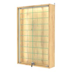 Витрина настенная №2-5А-П, Дуб Золотистый