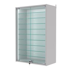 Витрина настенная с регулировочными полками №2-5АГ-РЕГ-П, Серый