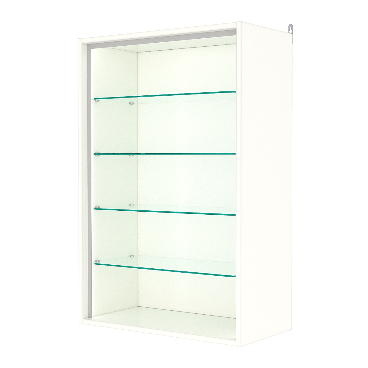 Витрина настенная №2-1ГГ-П, Белый