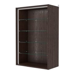 Витрина настенная №2-1ГГ-П, Дуб Венге