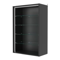 Витрина настенная №2-1ГГ-П, Черный