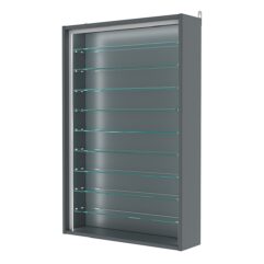 Витрина настенная №2-5Г-П, Темно-Серый