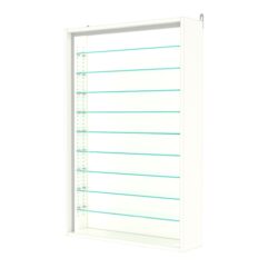 Витрина настенная с регулировочными полками №2-5Г-РЕГ-П, Белый