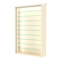 Витрина настенная с регулировочными полками №2-5Г-РЕГ-П, Крем Вайс