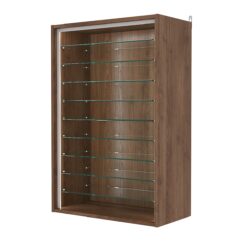 Витрина настенная №2-5ГГ-П, Орех