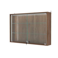 Витрина настенная с регулировочными полками №3-1А-РЕГ-П, Орех