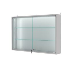 Витрина настенная с регулировочными полками №3-1А-РЕГ-П, Серый