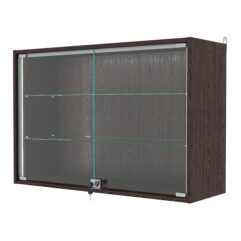 Витрина настенная №3-1АГ-П, Дуб Венге