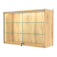 Витрина настенная №3-1АГ-П, Дуб Золотистый