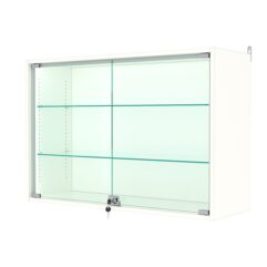 Витрина настенная с регулировочными полками №3-1АГ-РЕГ-П, Белый