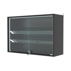 Витрина настенная №3-1АКГ-П, Черный