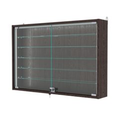 Витрина настенная №3-5А-П, Дуб Венге