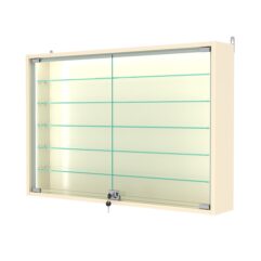 Витрина настенная №3-5А-П, Крем Вайс