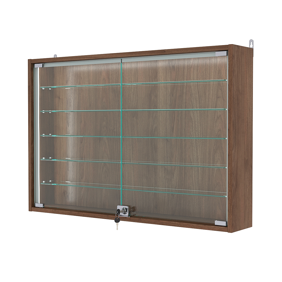 Витрина настенная №3-5А-П, Орех