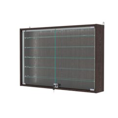 Витрина настенная с регулировочными полками №3-5А-РЕГ-П, Дуб Венге