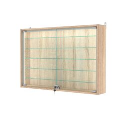 Витрина настенная с регулировочными полками №3-5А-РЕГ-П, Дуб Сонома