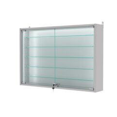 Витрина настенная с регулировочными полками №3-5А-РЕГ-П, Серый