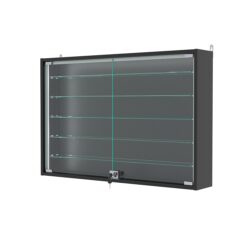 Витрина настенная с регулировочными полками №3-5А-РЕГ-П, Черный