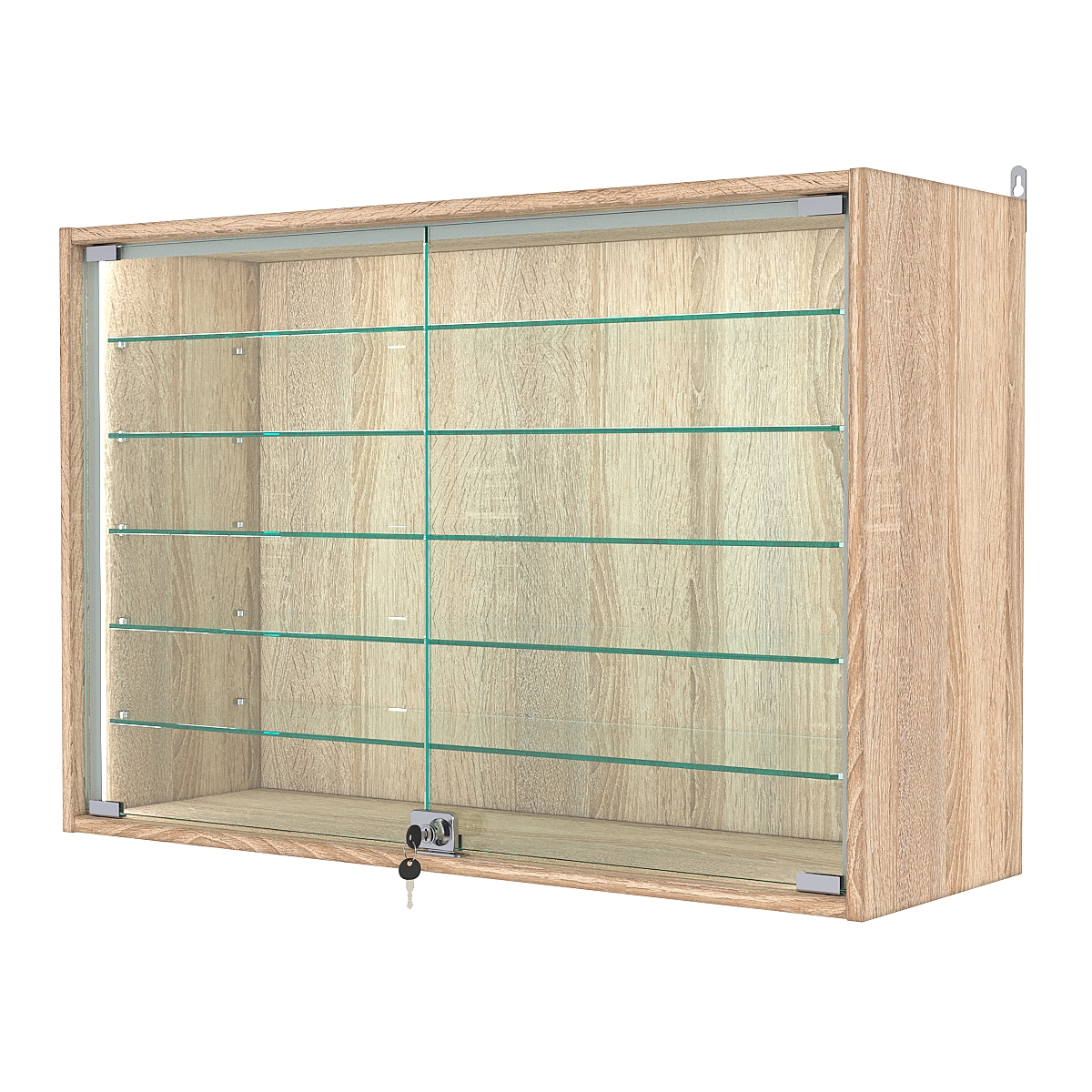 Витрина настенная №3-5АГ-П, Дуб Сонома