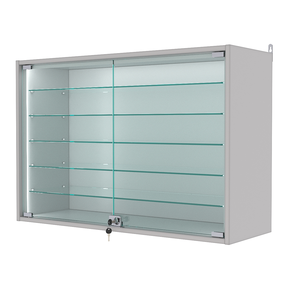 Витрина настенная №3-5АГ-П, Серый