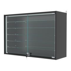 Витрина настенная №3-5АГ-П, Черный