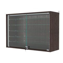 Витрина настенная с регулировочными полками №3-5АГ-РЕГ-П, Дуб Венге