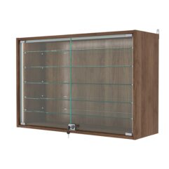 Витрина настенная с регулировочными полками №3-5АГ-РЕГ-П, Орех