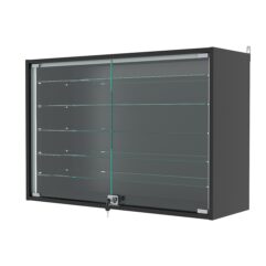 Витрина настенная с регулировочными полками №3-5АГ-РЕГ-П, Черный