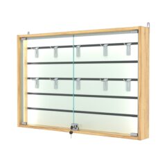 Витрина настенная №3-1БУ-П с экономпанелью, без полок, Дуб Золотистый