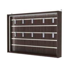 Витрина настенная №3-1ВУ,-П с экономпанелью, без полок, Дуб Венге