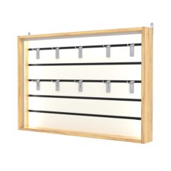 Витрина настенная №3-1ВУ,-П с экономпанелью, без полок, Дуб Золотистый