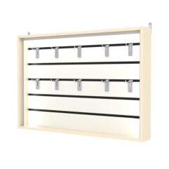 Витрина настенная №3-1ВУ,-П с экономпанелью, без полок, Крем Вайс