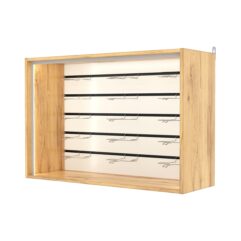 Витрина настенная №3-1ВГ,-П с экономпанелью, без полок, Дуб Золотистый