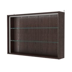 Витрина настенная №3-1Г-П, Дуб Венге